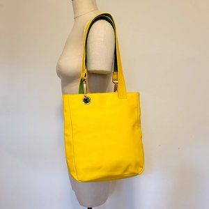 YELLOW Real Leather Bag, PURSE, Tote w/ Dust Bag - BLOOMINGDALE'S